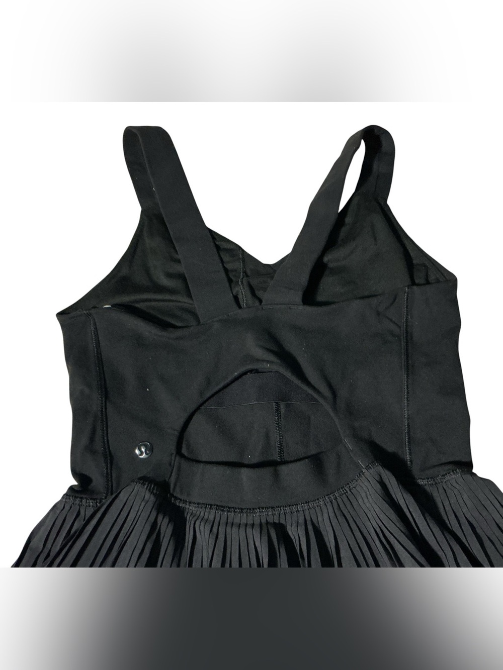 🍋 Lululemon Women’s Black Pleated Peplum Tank Top - Picture 4 of 9